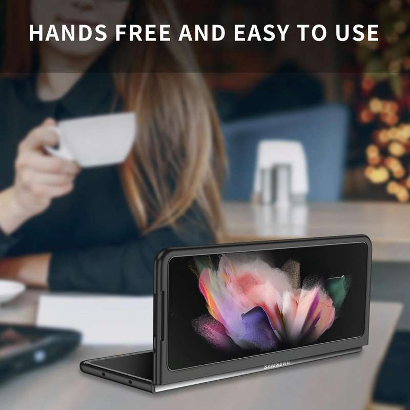 For Samsung Galaxy Z Fold4 Armor Foldable Phone Case(Black)