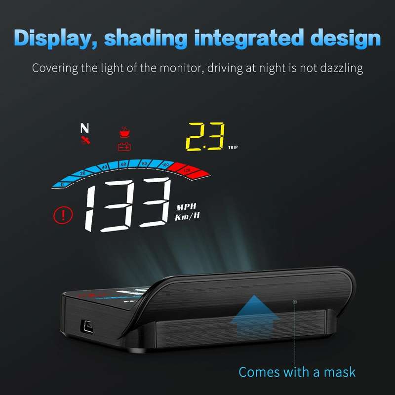 M16 Car HUD Head-up Display GPS Speed Meter Speed / Voltage