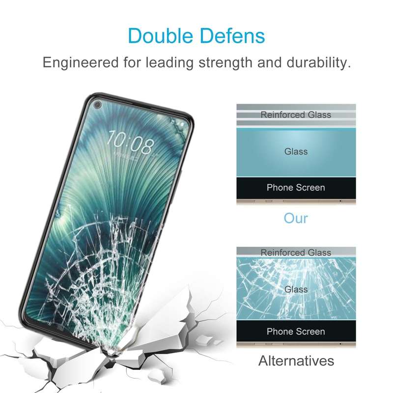 For HTC U23 Pro 50pcs 0.26mm 9H 2.5D Tempered Glass Film
