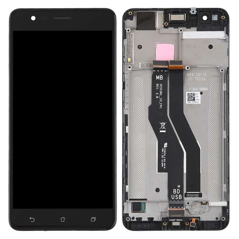 OEM LCD Screen for Asus Zenfone 3 Zoom ZE553KL Digitizer Full Assembly with FrameBlack)