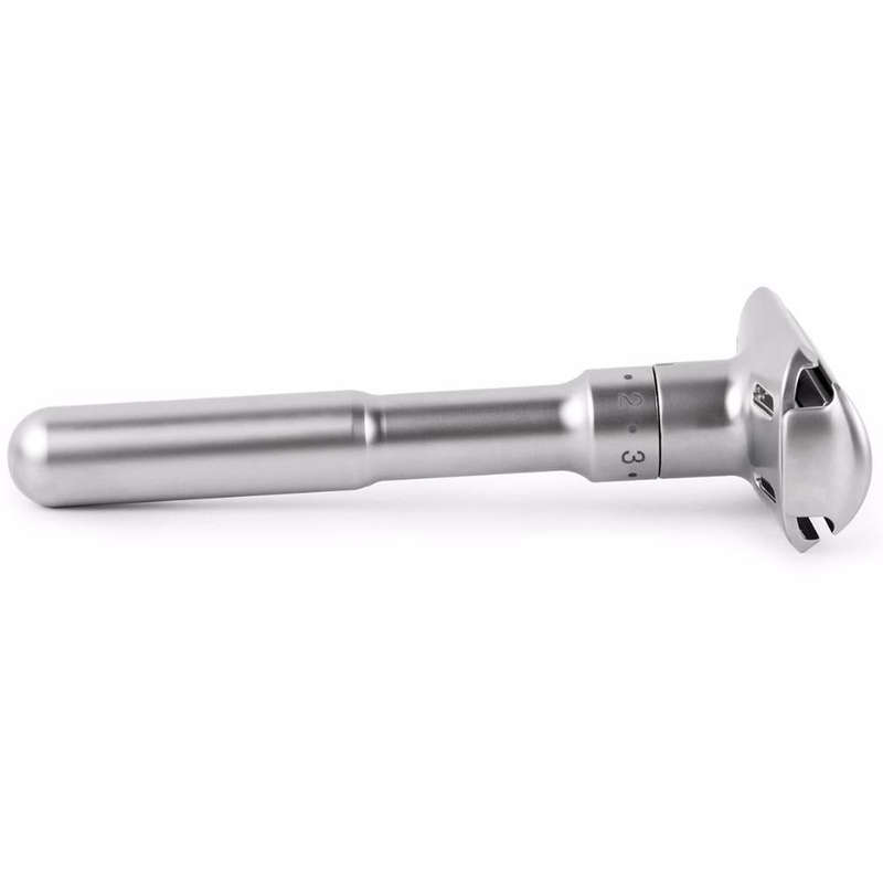 Adjustable Safety Razor Double Edge Classic Mens Shaving Hair Removal Shaver with 5 Blades(Silver...