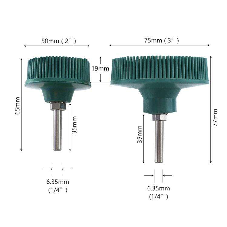 Electric Drill Disc Brush Emery Deburring Polishing Rubber Sanding Brush, Style: 3 Inch White