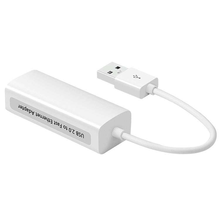High Speed USB 2.0 Fast Ethernet Adapter(White)