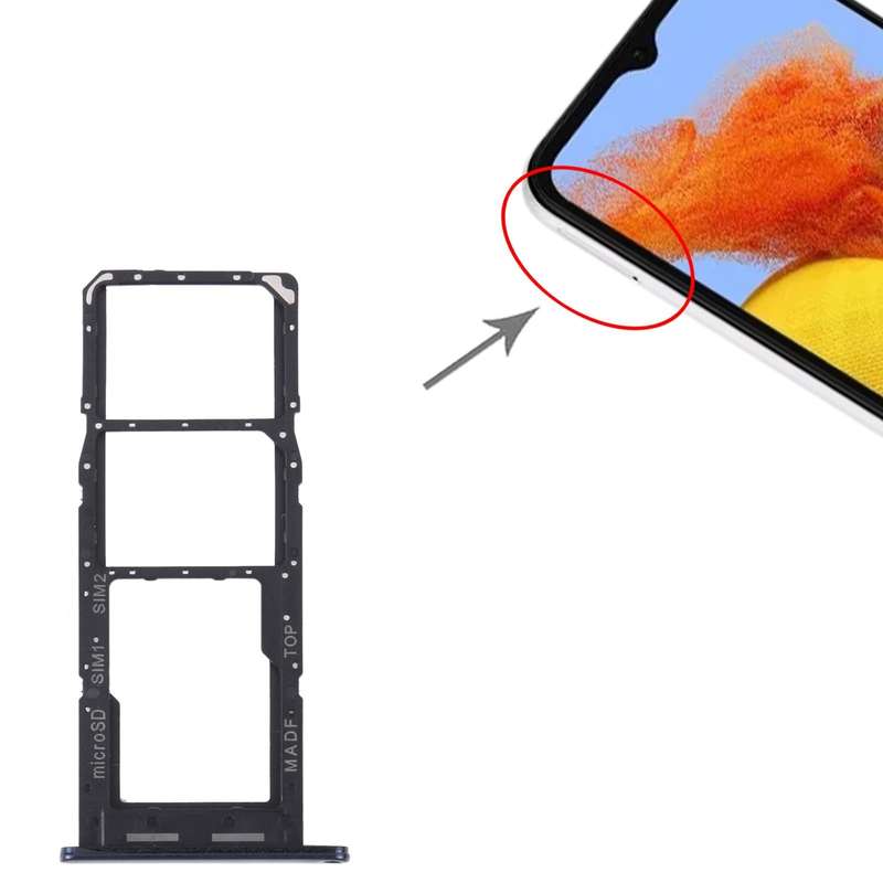 For Samsung Galaxy M14 SM-M146B Original SIM Card Tray + SIM Card Tray + Micro SD Card Tray (Dark...