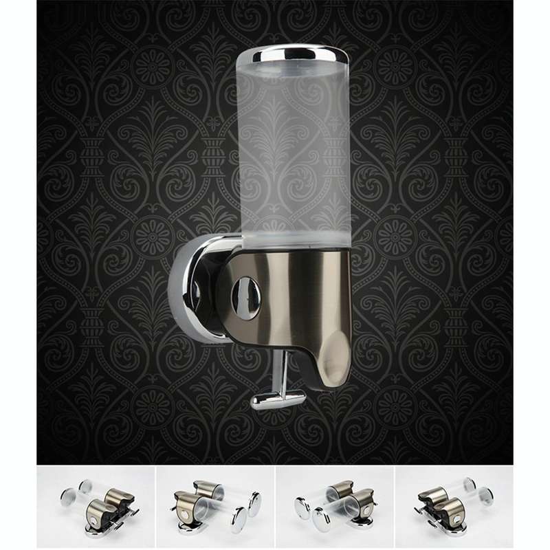 Dual Hotel Shower Manual Dispenser Wall Mounted Washing Liquid Shampoo Soap Bottle, Capacity: 100...