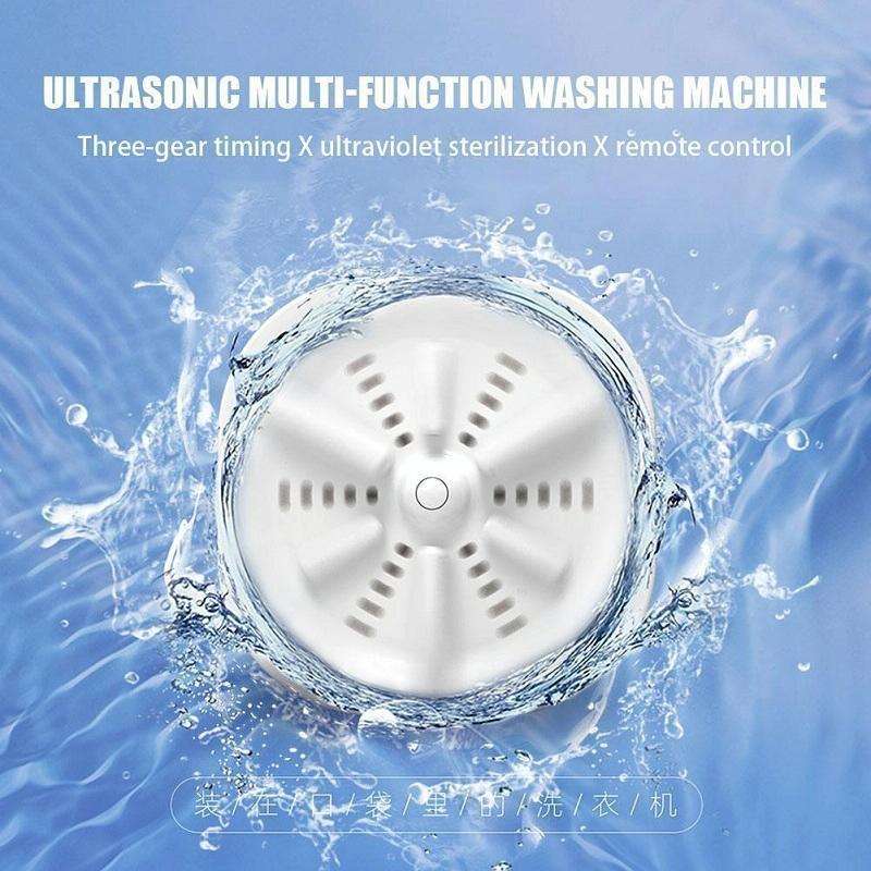 Portable Mini Turbo Switch Three-Speed Timing Washing Machine, Size: Vibration(Pink)