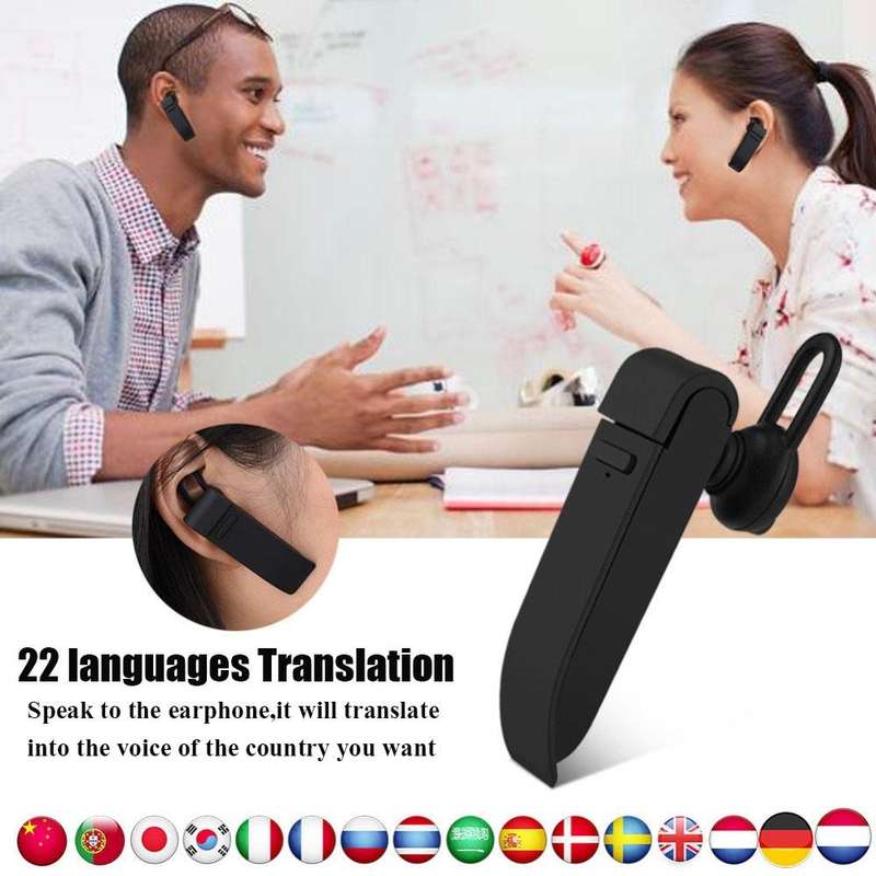Portable Smart Voice Translator Bluetooth Instant Voice Translator Real-time Travel Business Tran...