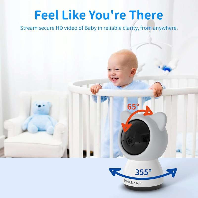 5 Inch HD Baby Monitor Wireless Wifi Baby Care Camera US Plug