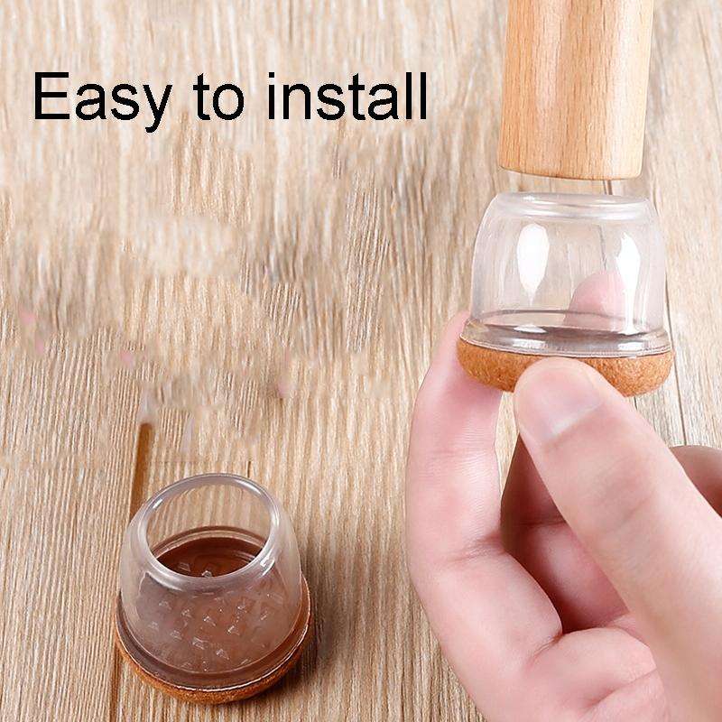 2 inch Enlarged 8pcs /Set Round Table And Chair Leg Covers For Tiles/Wooden Floors Furniture Prot...