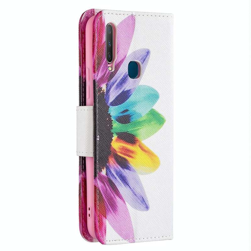 For vivo Y11 / Y15 / Y12 / Y17 Colored Drawing Pattern Horizontal Flip Leather Case with Holder &...