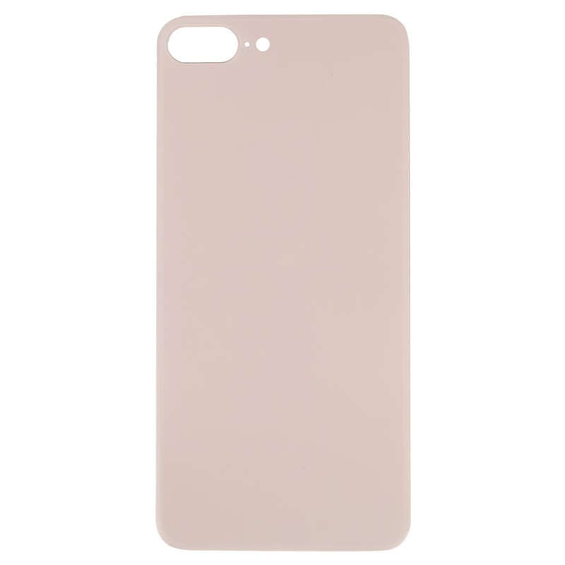 Easy Replacement Big Camera Hole Glass Back Battery Cover with Adhesive for iPhone 8 Plus(Gold)