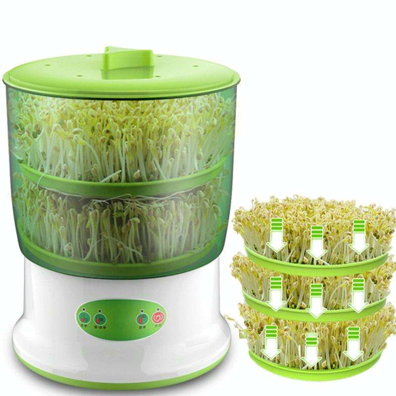 Intelligent Bean Sprouts Maker Household Upgrade Large Capacity Thermostat Green Seeds Growing Au...