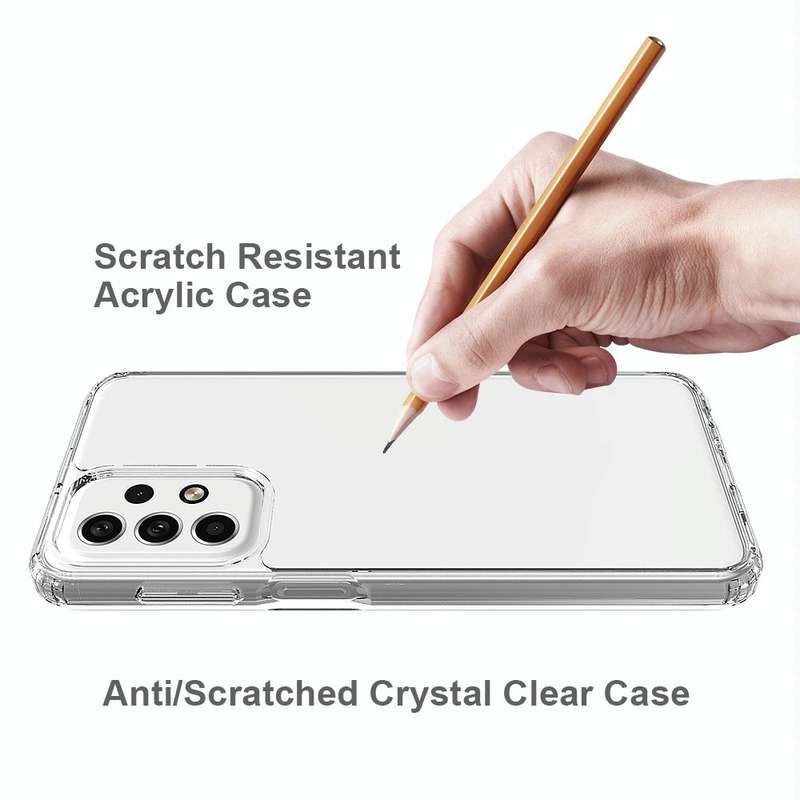 For Samsung Galaxy A23 Shockproof Scratchproof TPU + Acrylic Protective Phone Case(Transparent)