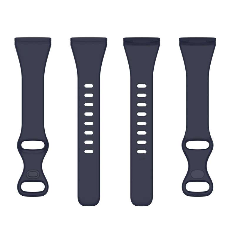 For Fitbit Versa 4 / Versa 3 / Sense Universal TPU Watch Band, Size:L(Dark Blue)