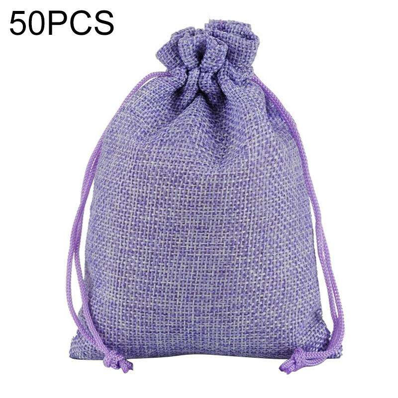 50 PCS Multi size Linen Jute Drawstring Gift Bags Sacks Wedding Birthday Party Favors Drawstring ...