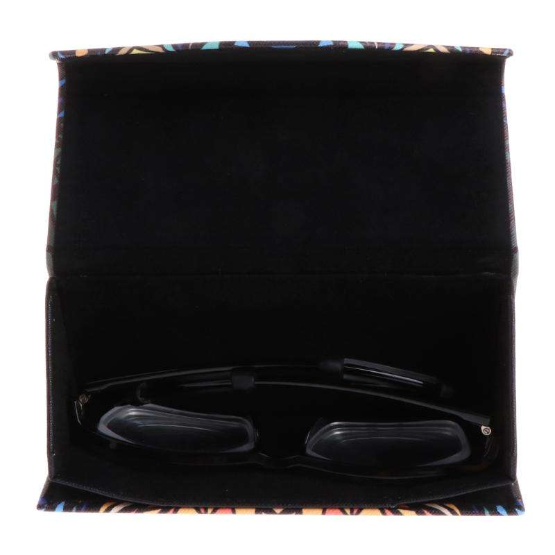 Foldable Triangle Animal Print Glasses Case Sunglasses Myopia Frame Case(Polar Bear)