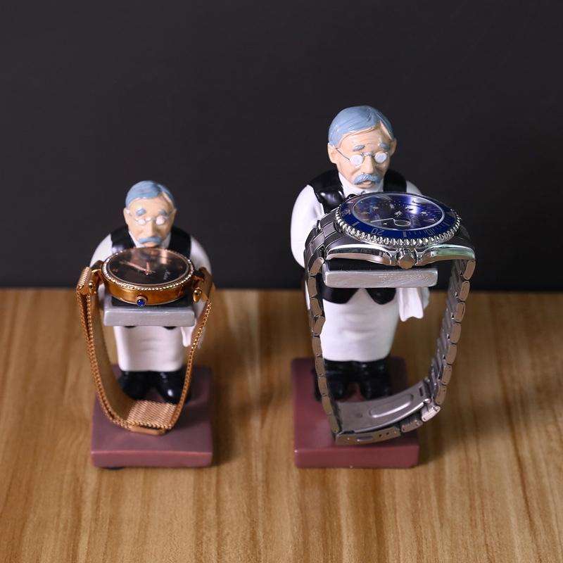 Watch Shelf Support Decorative Ornaments Watch Storage Box Display Stand, Item No.: Small Astronaut