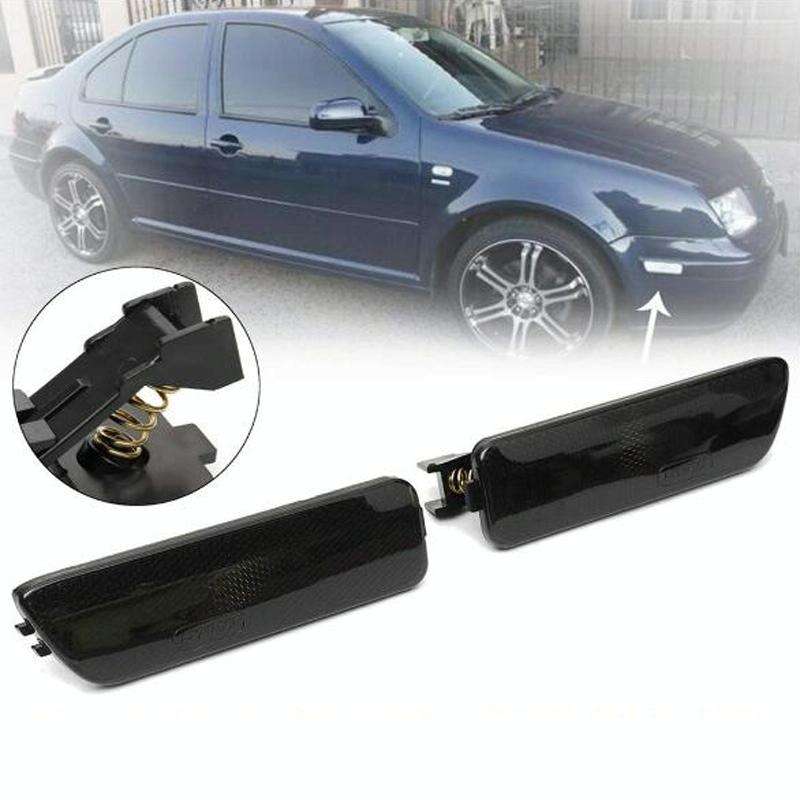 2 PCS Front Bumper Clearance Lights Housing without Bulb Replacement 1JM945071 / 1JM945072 for VW...