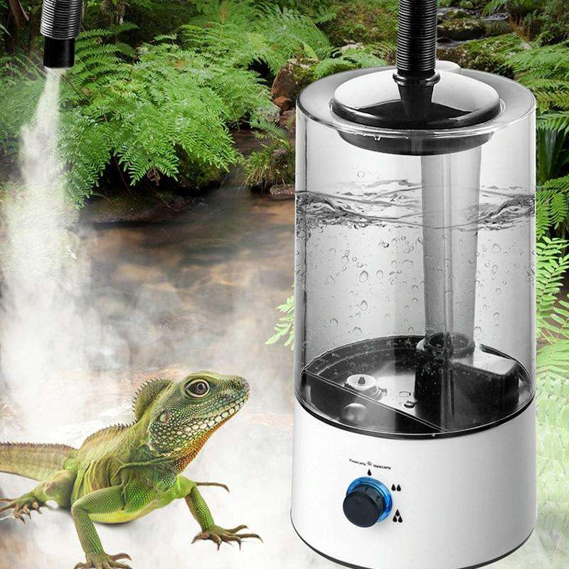 4L Reptile Humidifier Fogger Cool Mist Fog Mister with Tube for Tortoise Habita UK Plug