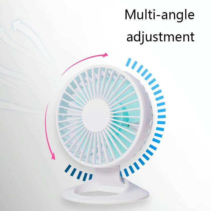 F2 Student USB Quiet Office Desktop Mini Fan, Colour: White Without Battery