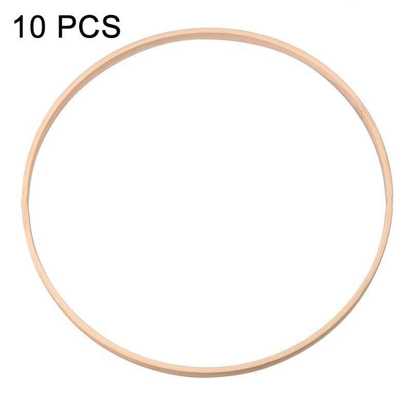 10 PCS Bamboo Circle Fan Frame Dream Catcher Making Circle Material, Size: 20cm(Inner Ring)