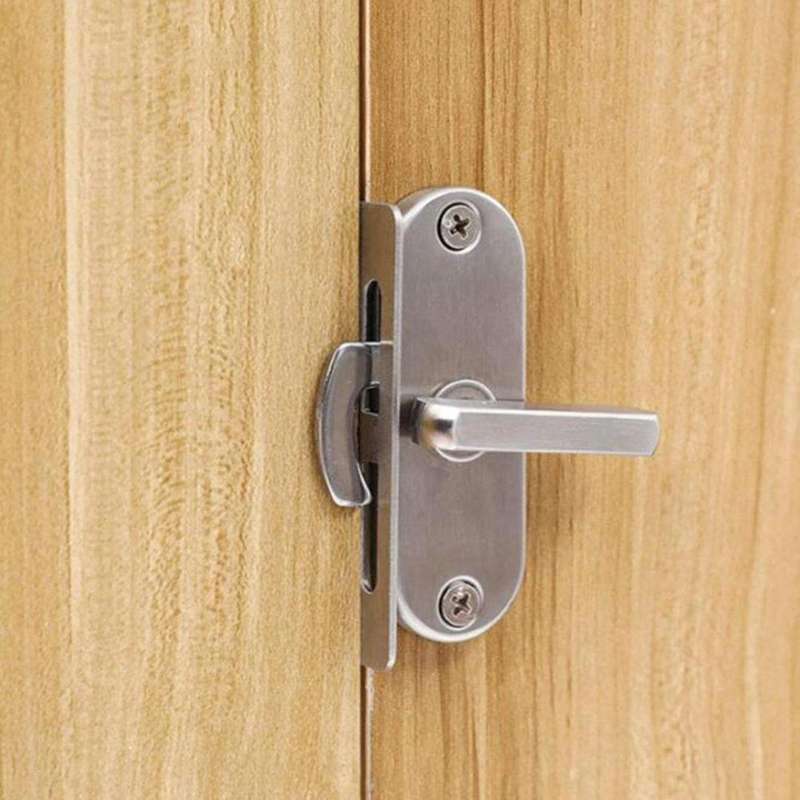 Zinc Alloy Slot-free / Punching 90 Degrees Right Angle Migration Door Hook Lock