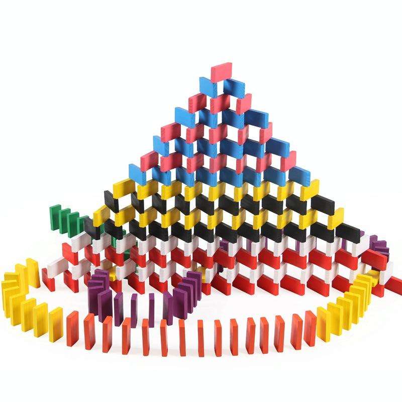 10 Colors 120 PCS / Set Building Blocks Competition Puzzle Early Education Wooden Toys for Childr...