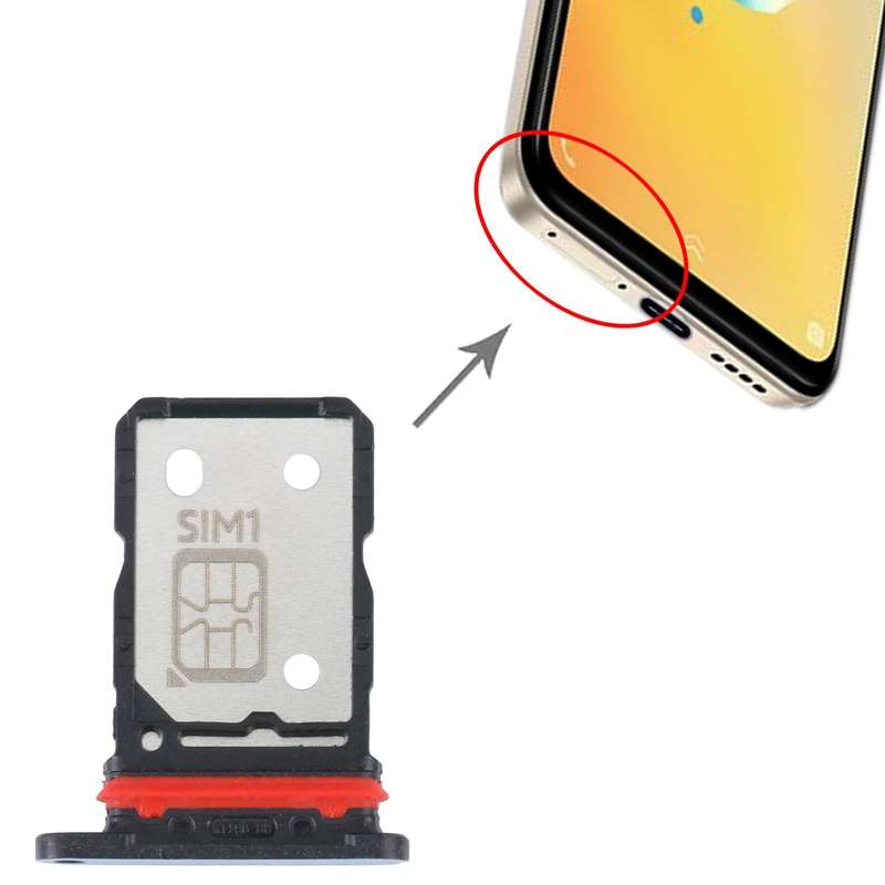 For vivo S15e SIM Card Tray + SIM Card Tray (Silver)