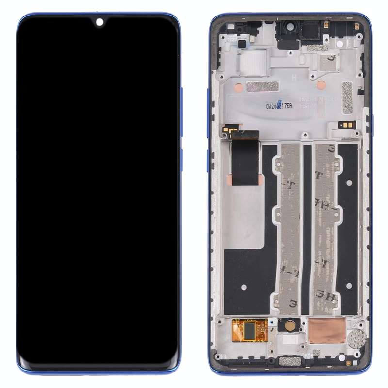 Original LCD Screen for TCL 10 Plus with Digitizer Full Assembly with Frame(Blue)