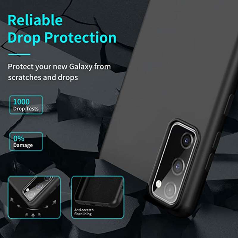 For Samsung Galaxy S20 FE 2022/S20 FE MagSafe Magnetic Liquid Silicone Phone Case(Black)