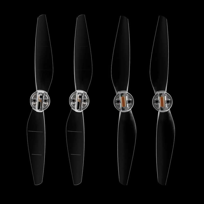 For DJI Mavic Mini 3 Pro STARTRC 2 Pairs Color LED Flash Lamp Low Noise Propellers (Transparent)