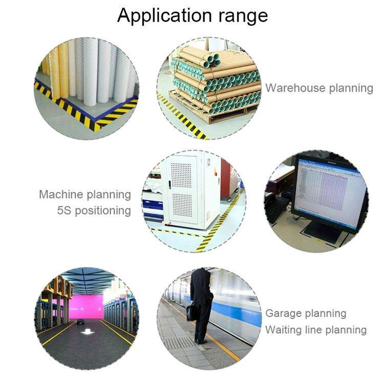 45mm PVC Warning Tape Self Adhesive Hazard Safety Sticker, Length: 33m(Yellow)