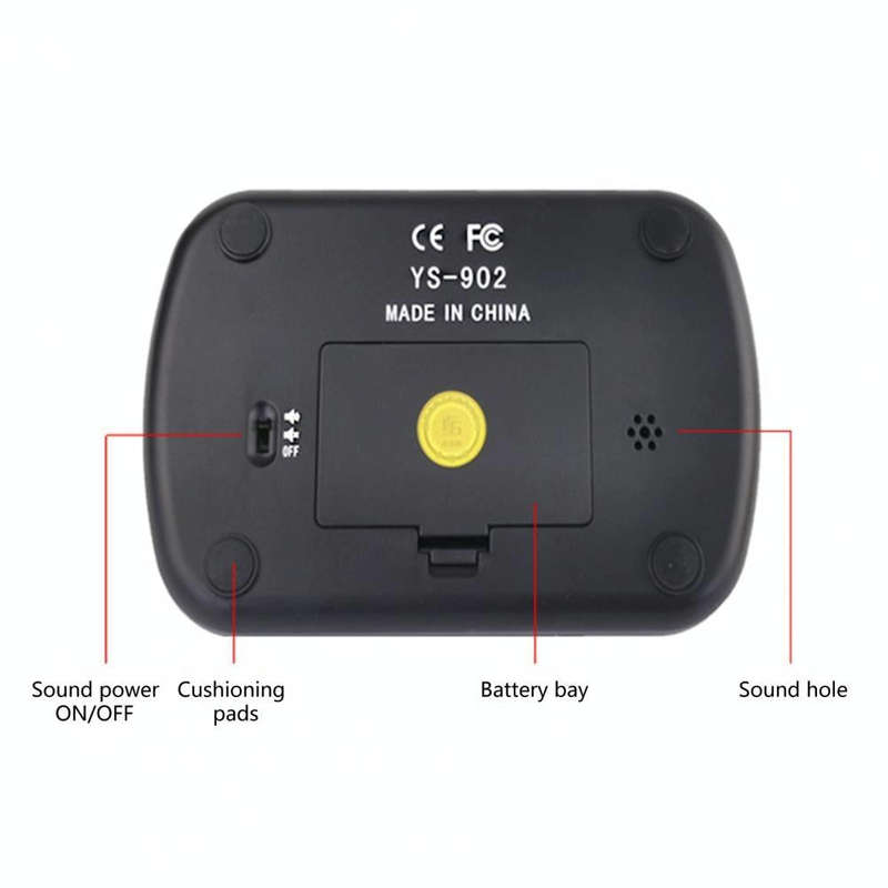 YS YS-902 Chess Timer Chess Clock for Go Tournament(Black English Version)