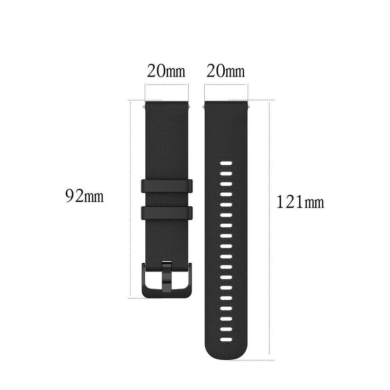 For Garmin Forerunner 55 Small Lattice Silicone Watch Band(Black)