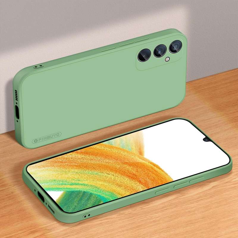 For Samsung Galaxy A34 5G PINWUYO Sense Series Liquid Silicone TPU Phone Case(Green)