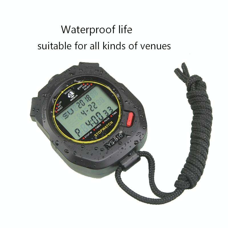 YS Electronic Stopwatch Timer Training Running Watch, Style: YS-8100 100 Memories (White)