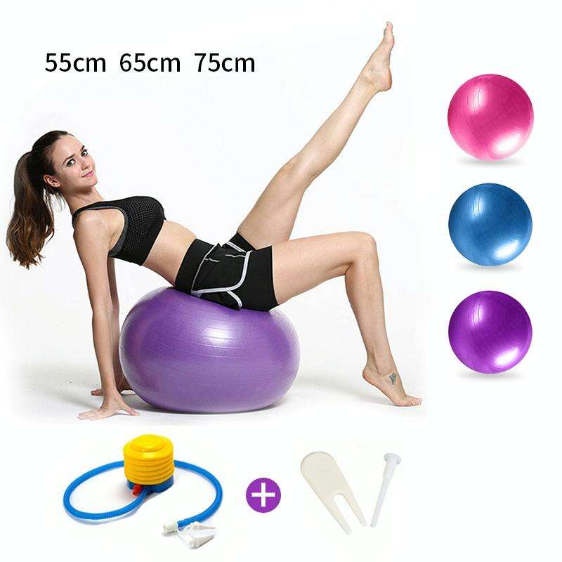 Thickening Explosion-proof Big Yoga Ball Sport Fitness Ball Environmental Pregnant Yoga Ball, Dia...