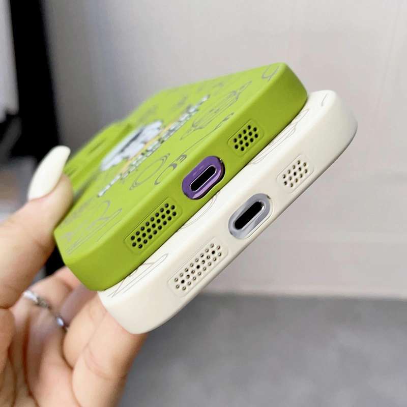 For iPhone 11 Liquid Silicone Astronaut Pattern Phone Case(Green)