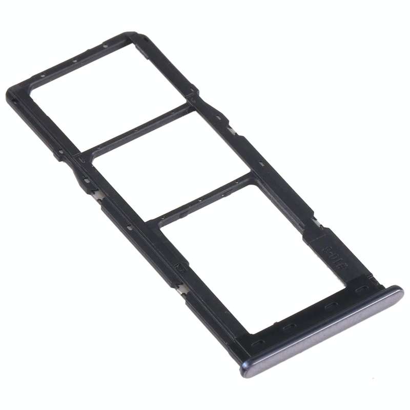 For Samsung Galaxy A32 SM-A325 SIM Card Tray + SIM Card Tray + Micro SD Card Tray (Black)