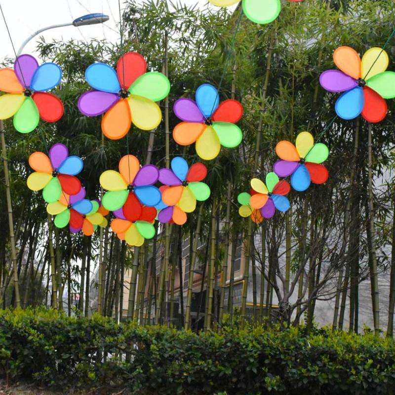 Outdoor Camping Windmill Lanyard Bunting Decoration, Shape: 8 Flowers