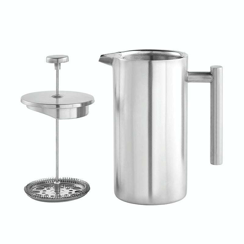 304 Stainless Steel French Pressure Coffee Pot Hand Made Tea Pot, Capacity:350ml