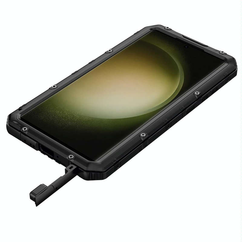 For Samsung Galaxy S23 Ultra 5G RedPepper Wolf 360 Full Body Rugged IP68 Waterproof Phone Case(Bl...