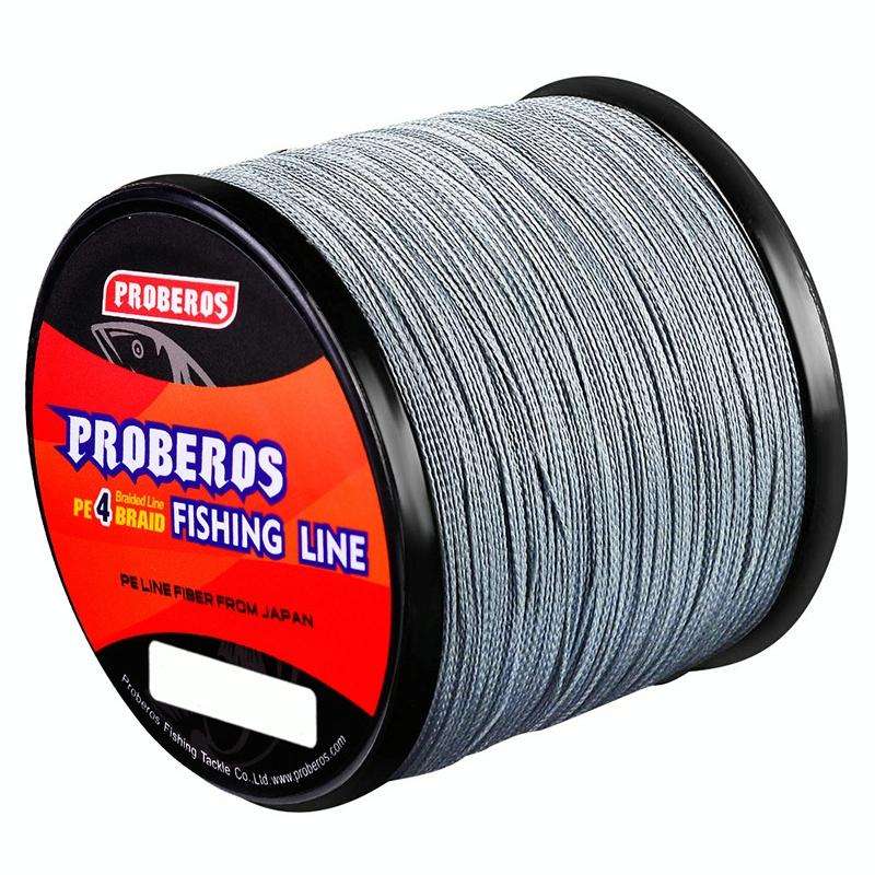 PROBEROS 4 Edited 300M Fish Line, Line number: 6.0 / 60LB(Grey)