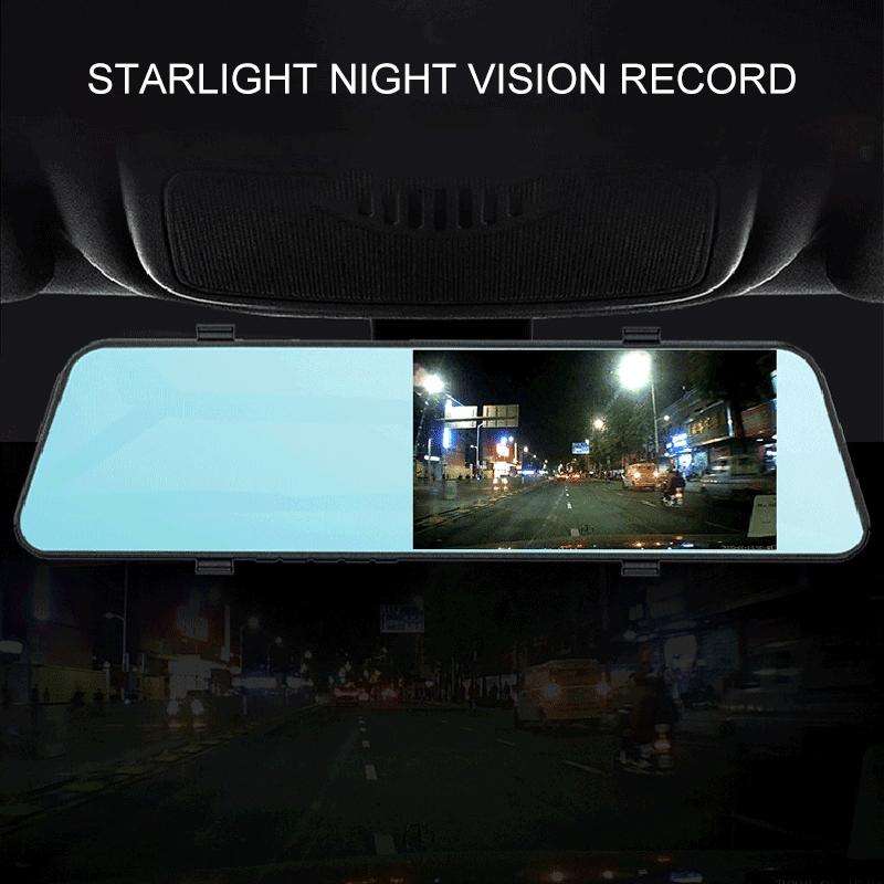 5.5 inch Car Rearview Mirror HD 1080PStar Night Vision Double Recording Driving Recorder DVR Supp...