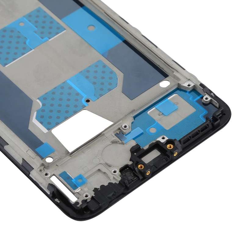 For OPPO R11s Front Housing LCD Frame Bezel Plate  (Black)