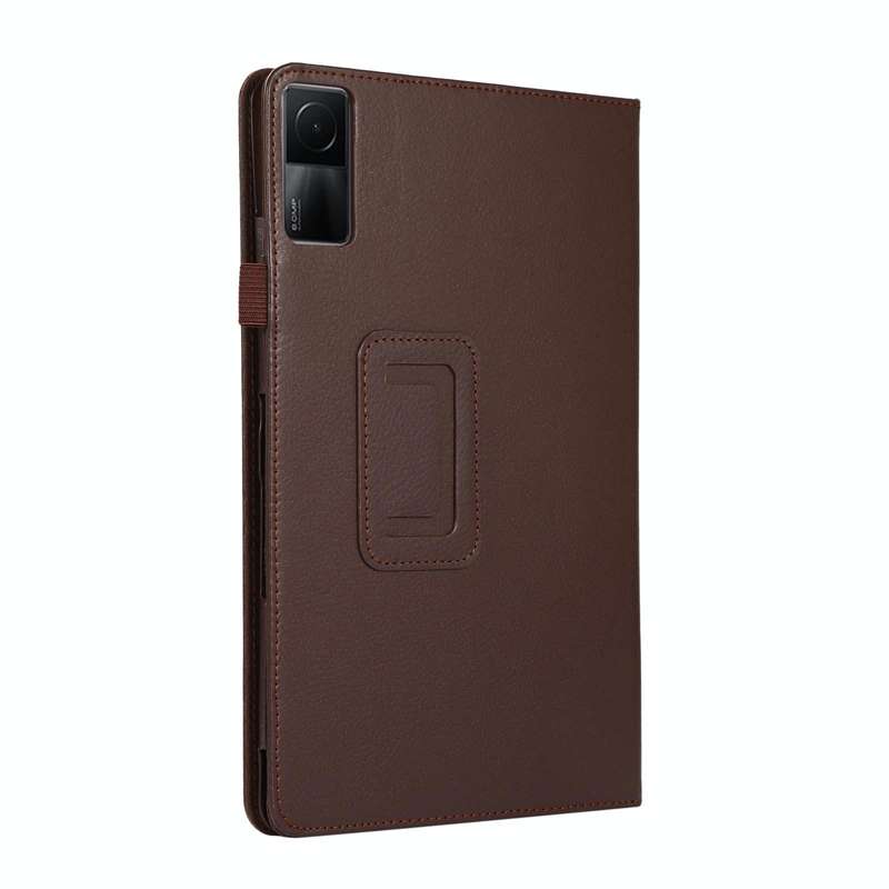 For Xiaomi Redmi Pad 10.61 Litchi Texture Leather Tablet Case with Holder(Brown)