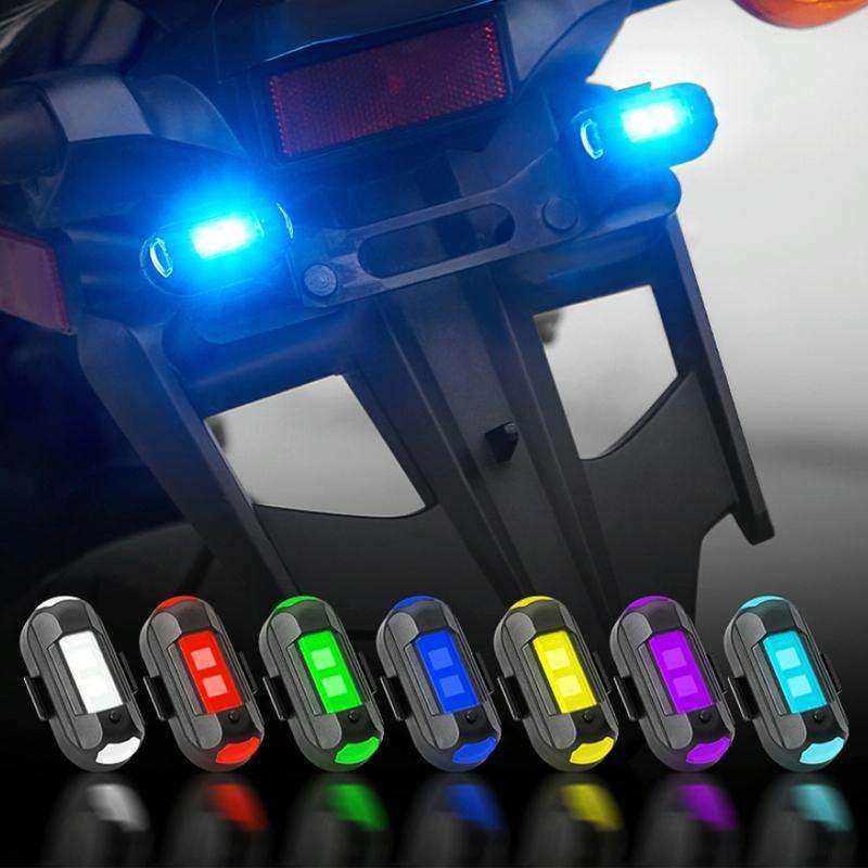 Vibration Remote Control Induction Motorcycle Wireless Strong Magnetic Warning Flash Light, Speci...