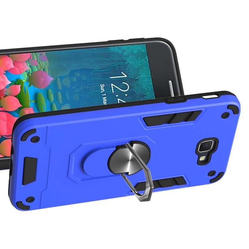 For Samsung Galaxy J5 Prime 2 in 1 Armour Series PC + TPU Protective Case with Ring Holder(Dark B...