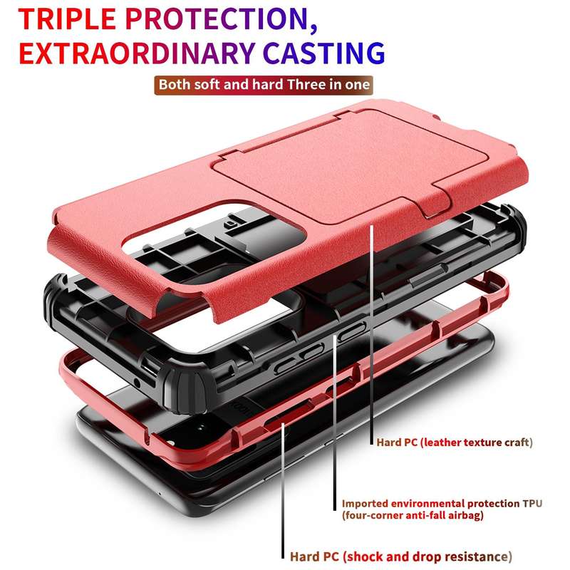 For Samsung Galaxy S20+ Dustproof Pressure-proof Shockproof PC + TPU Case with Card Slot & Mirror...