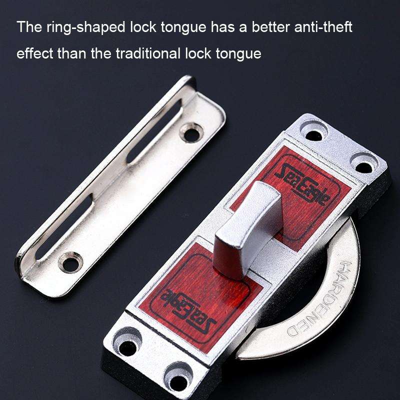 Zinc Alloy Slot-free / Punching 90 Degrees Right Angle Migration Door Hook Lock